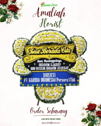 Papan Bunga Duka di Cisarua
