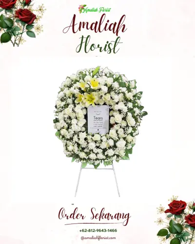 Krans Bunga Duka Cita di Cisarua
